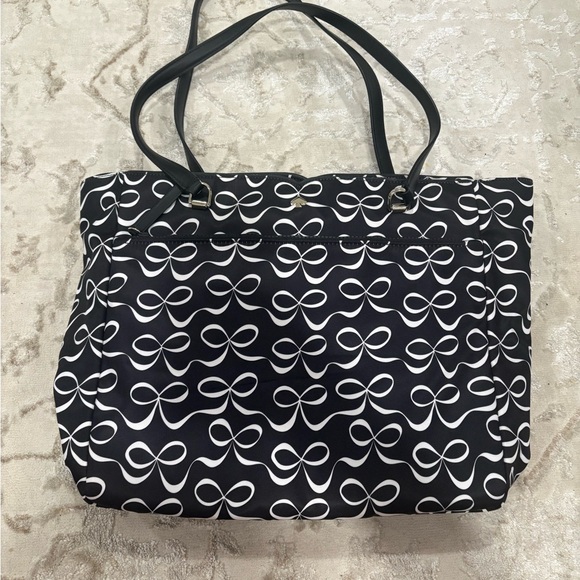 Kate Spade bow print tote bag - Picture 2 of 9